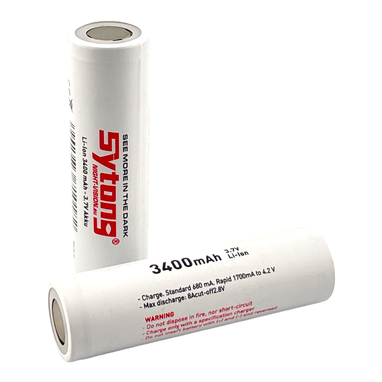 LI-ION- AKKU 18650 SYTONG NIGHT VISION PREMIUM AKKU mit 3400 mAh/PCB geschützt